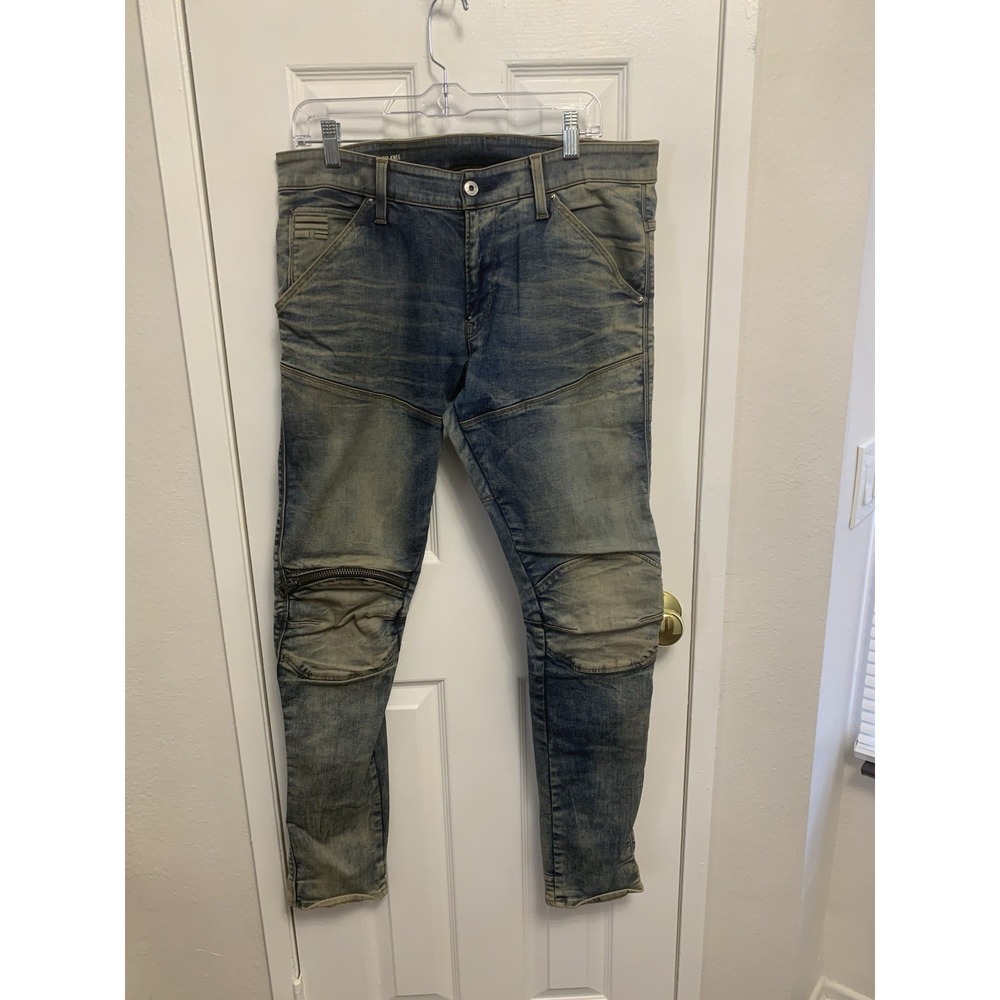 G Star Raw 5620 Men's 3D Zip Knee Super Slim Size 36x32